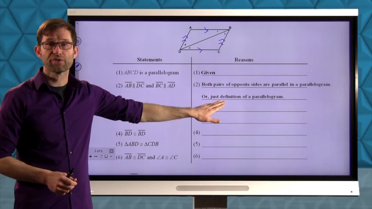 Common Core Geometry Unit 6 Lesson 2 Properties of Parallelograms