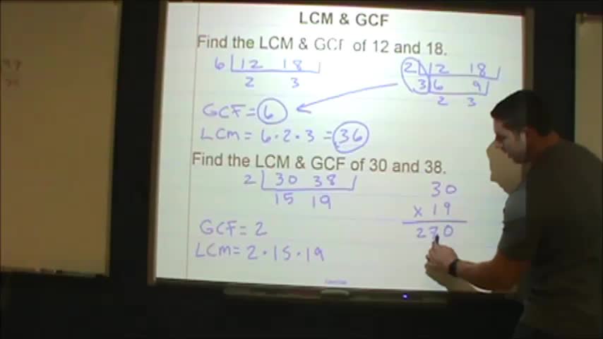 Solving for Least Common Multiple and Greatest Common Factor (LCM & GCF) (6.NS.4)