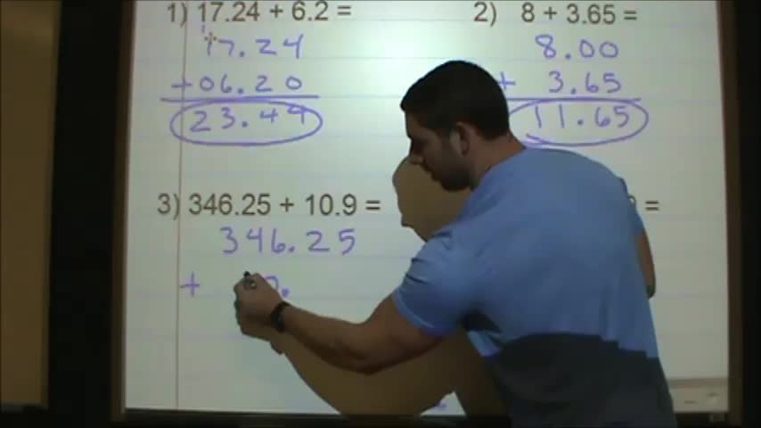 Adding and Subtracting Decimals