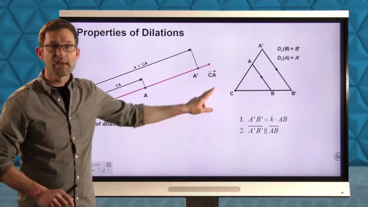 Common Core Geometry Unit 7 Lesson 2 Dilations in the Coordinate Plane