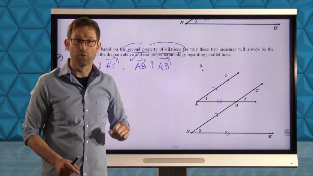 Common Core Geometry Unit 7 Lesson 3 dilations and Angles