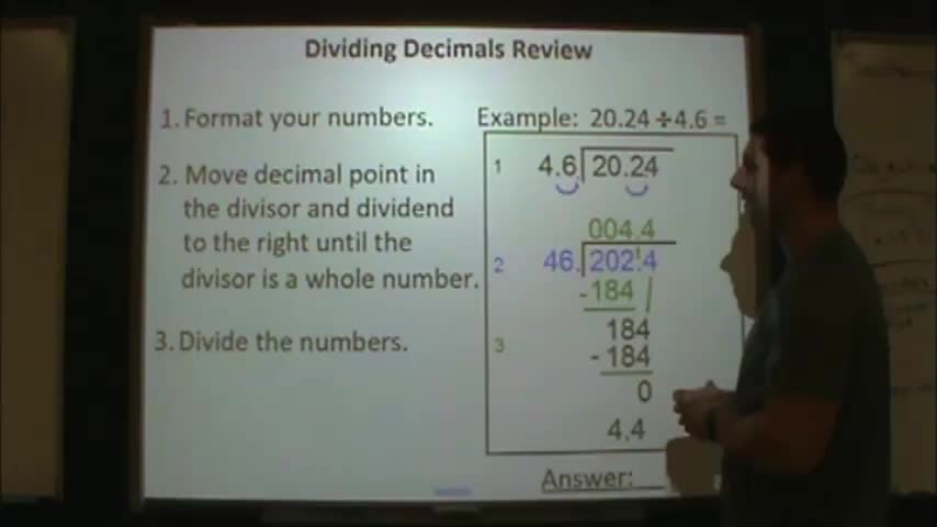 Dividing Decimals