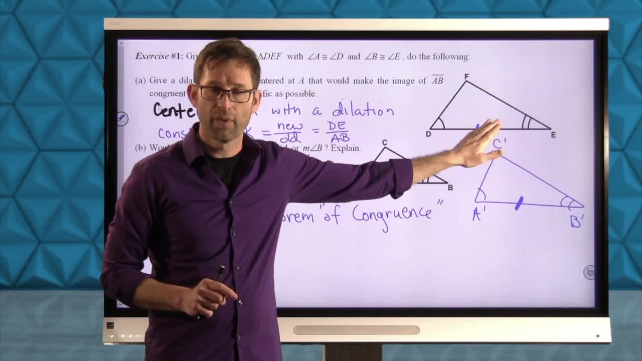 Common Core Geometry Unit 7 Lesson 5 Similarity Criteria