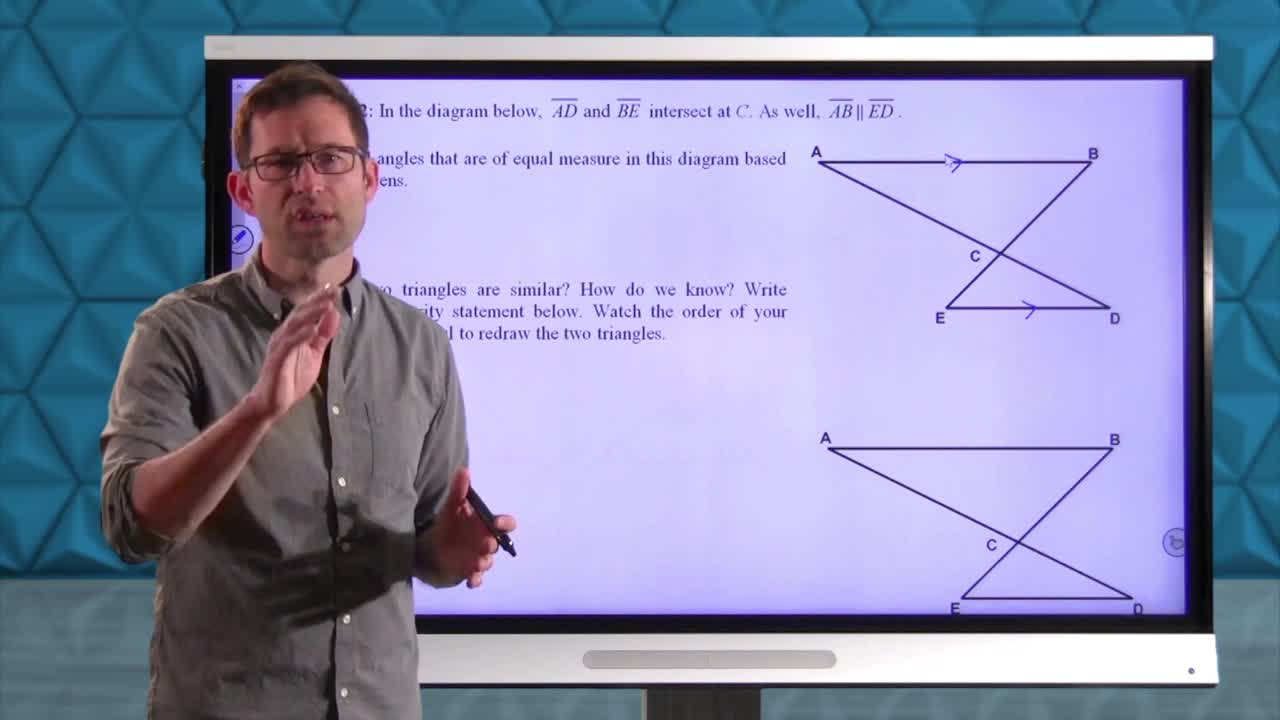 Common Core Geometry Unit 7 Lesson 7 More Similarity Reasoning