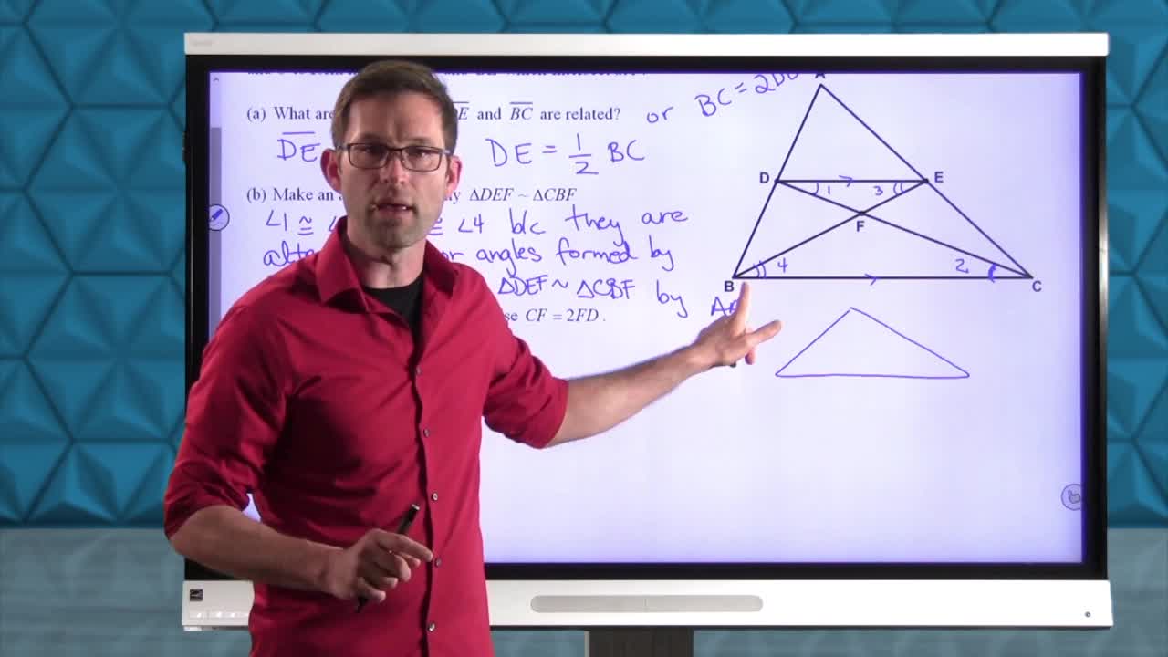 Common Core Geometry Unit 7 Lesson 10 The Medians of a Triangle