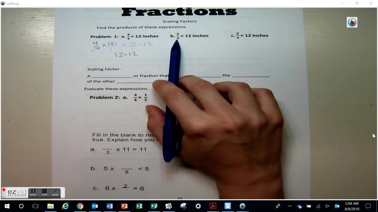 Scaling Factors Day 19