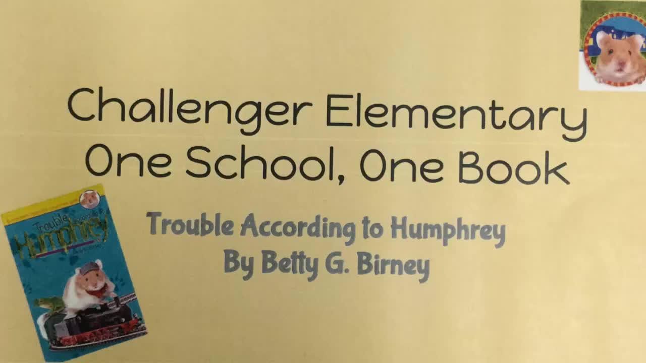 Challenger One School, One Book Trouble According to Humphrey Chapter 1