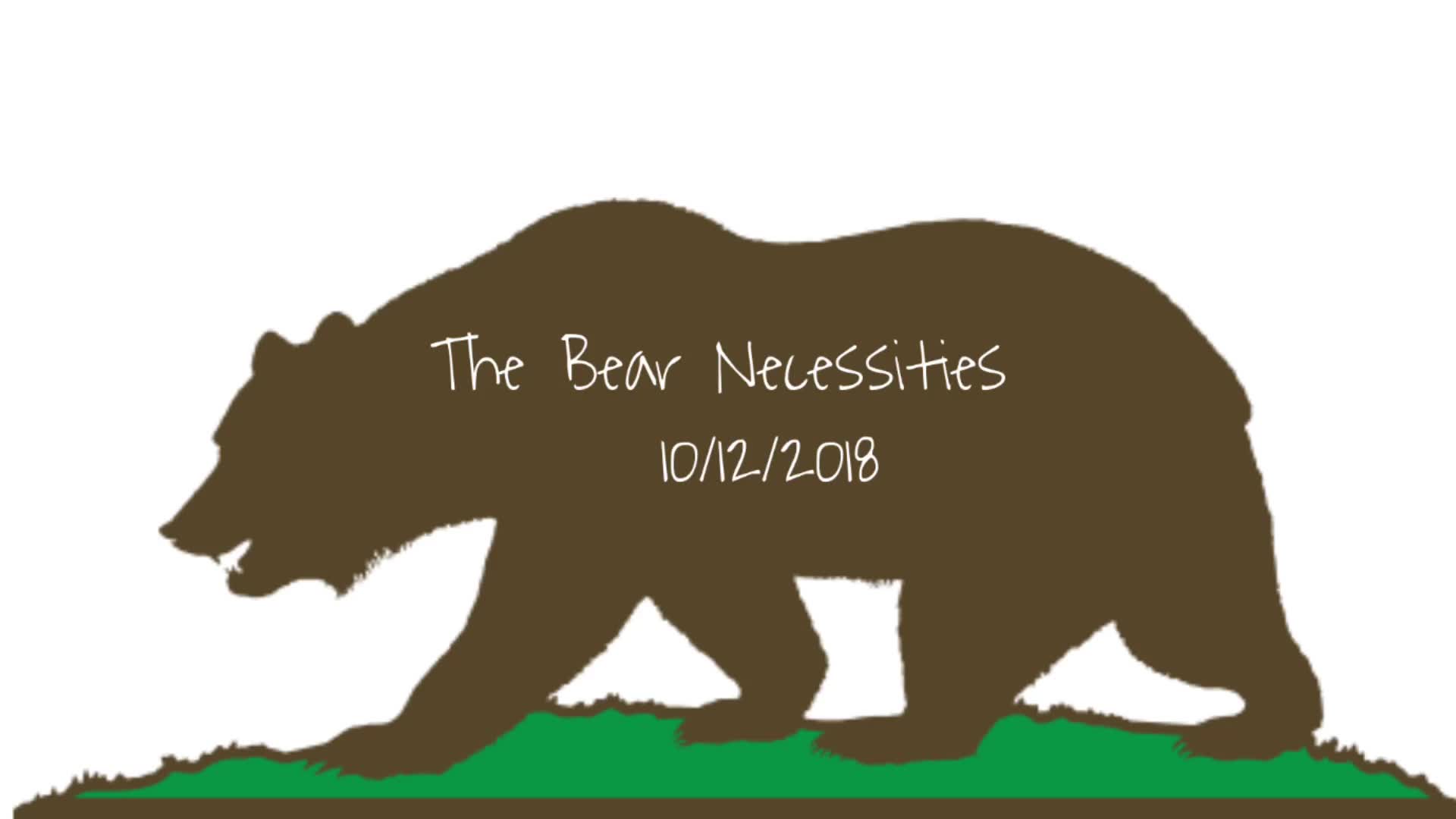 Bear Necessities 10-12-18 