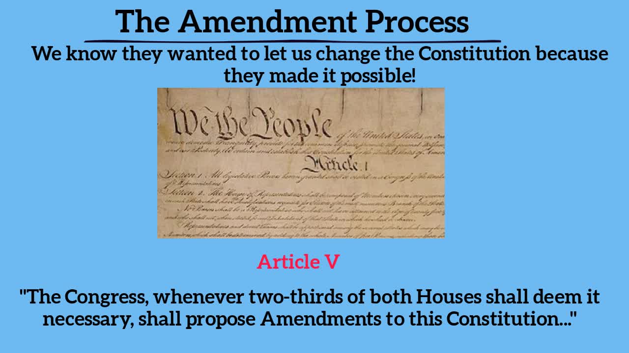 3.5 The Amendment Process