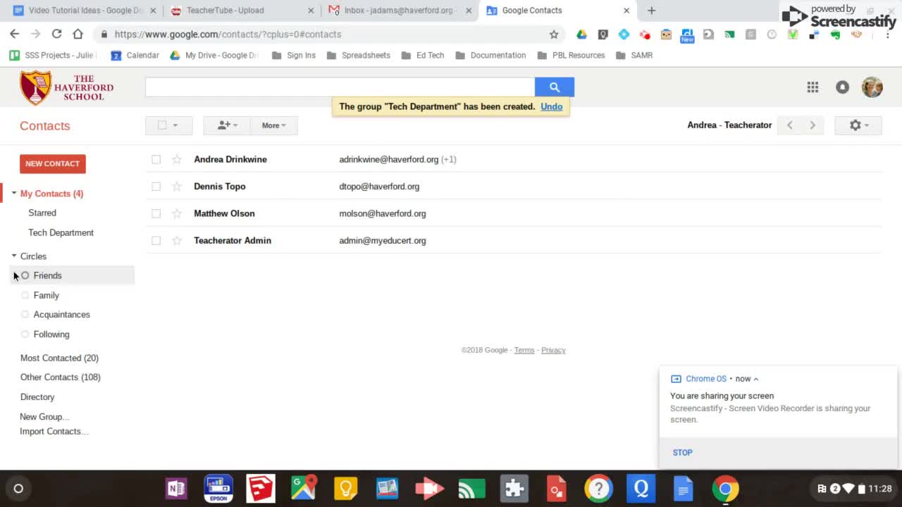Contact Group in Gmail