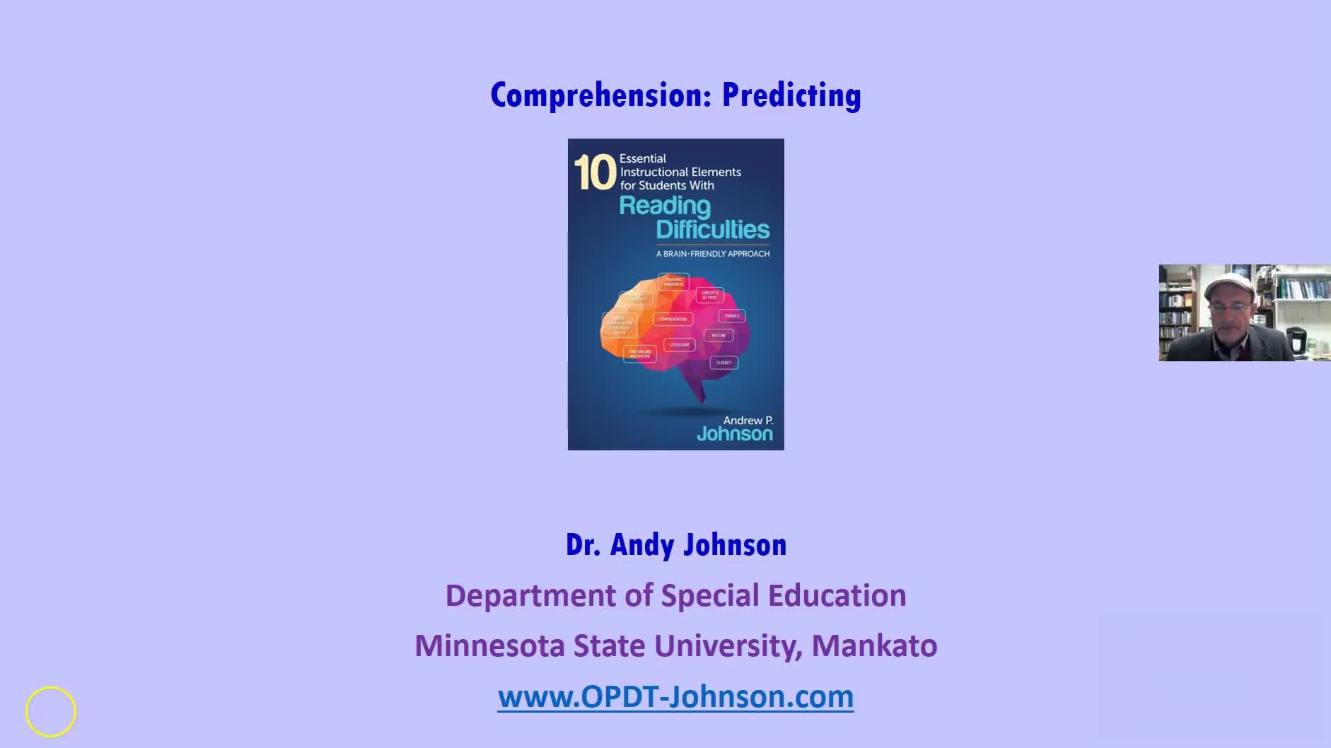 PREDICTING: COGNITIVE PROCESSES USED TO ENHANCE COMPREHENSION