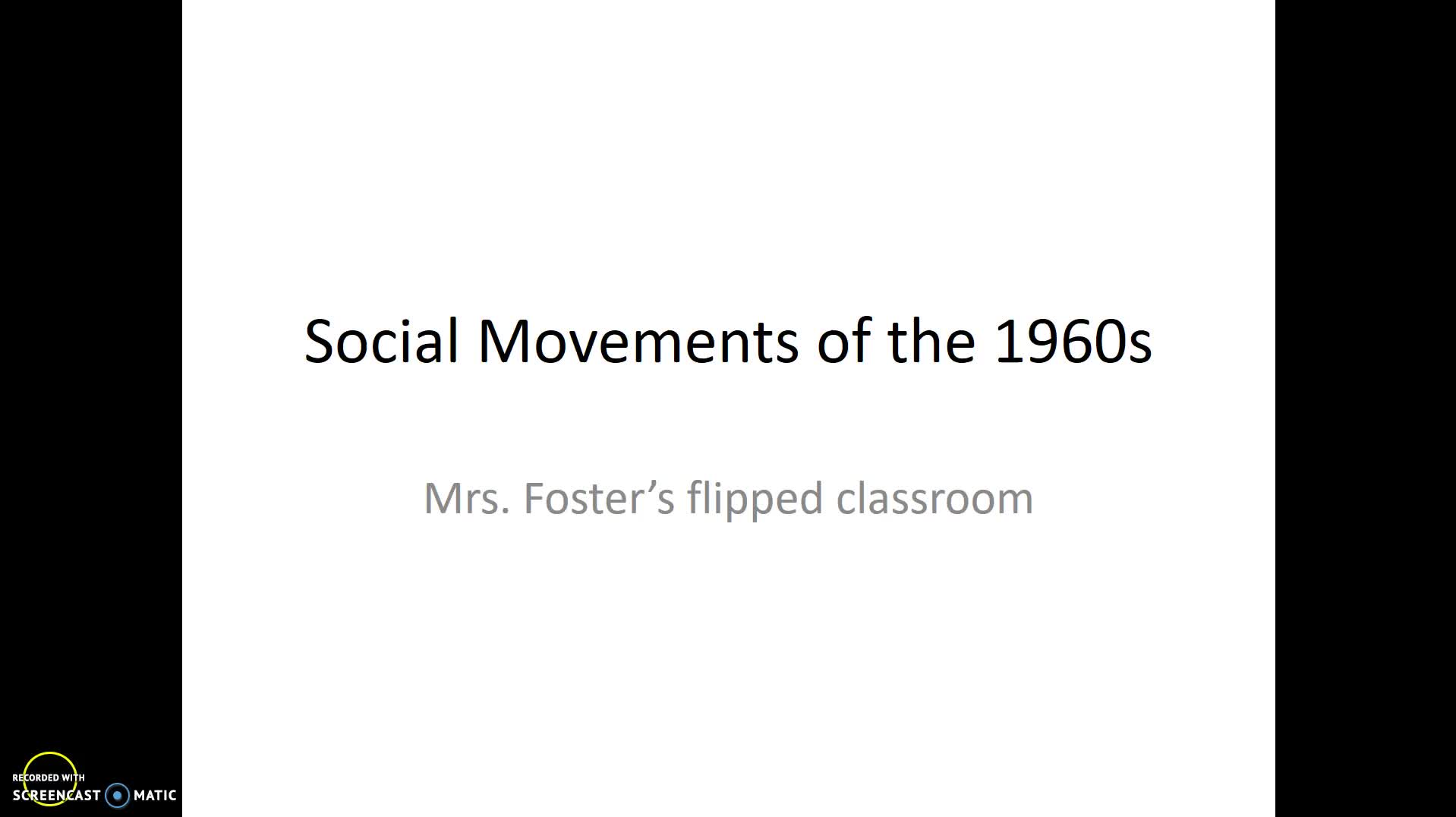 Social Movements of the 1960s