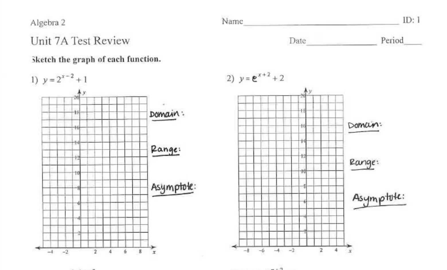 Senior Unit 7A Test Review