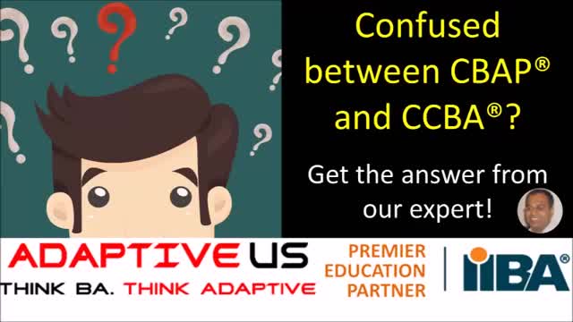 Confusion between CBAP and CCBA