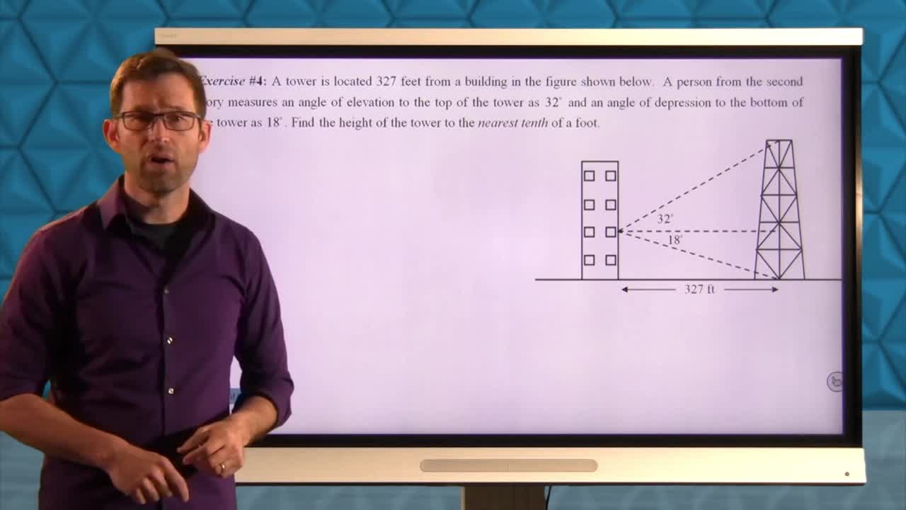 Common Core Geoemtry Unit 8 Lesson 6 More Trigonometry Applications