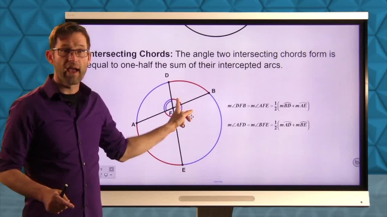 Common Core Geometry Unit 9 Lesson 4 Intersecting Chords