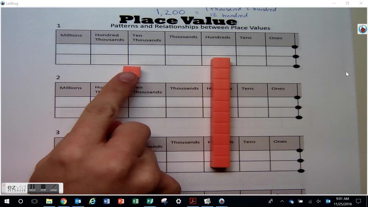 Patterns and Relationships between Place Values Day 42