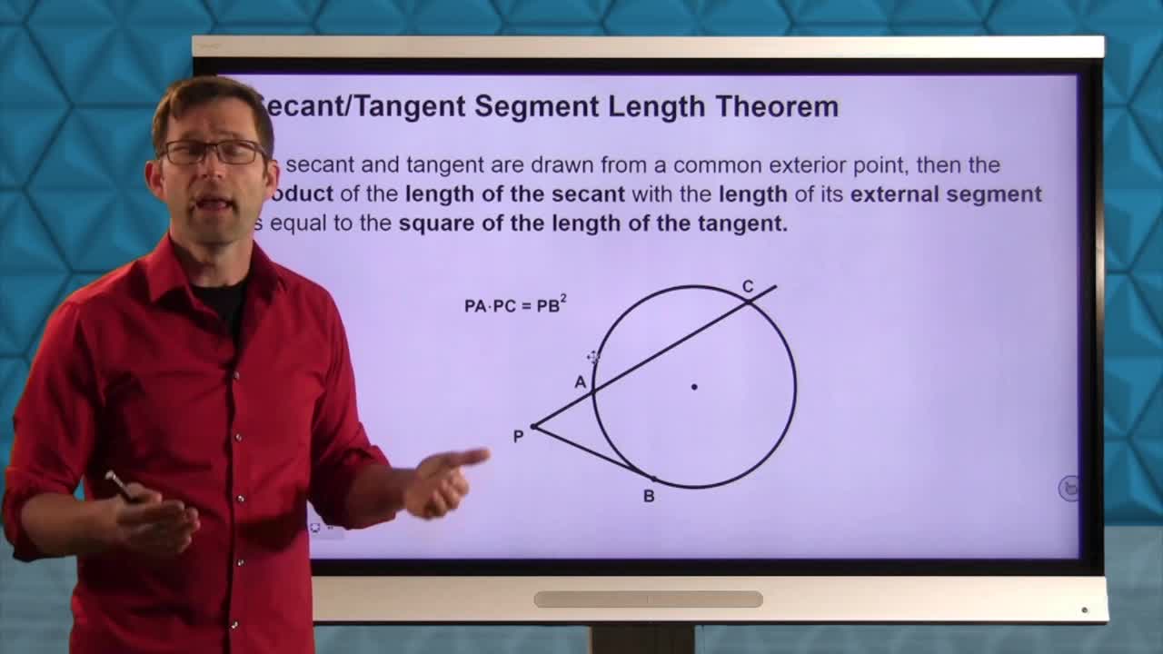Comon Core Geometry Unit 9 Lesson 8 Secant and Tangent Lengths