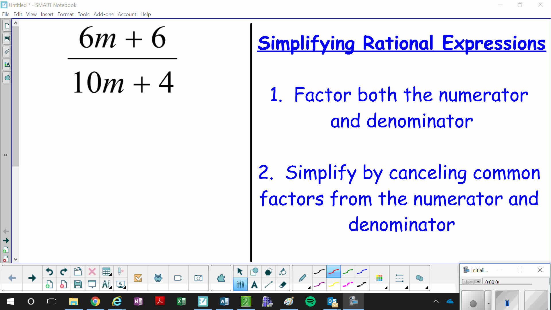 Simplifying Rational Expressions