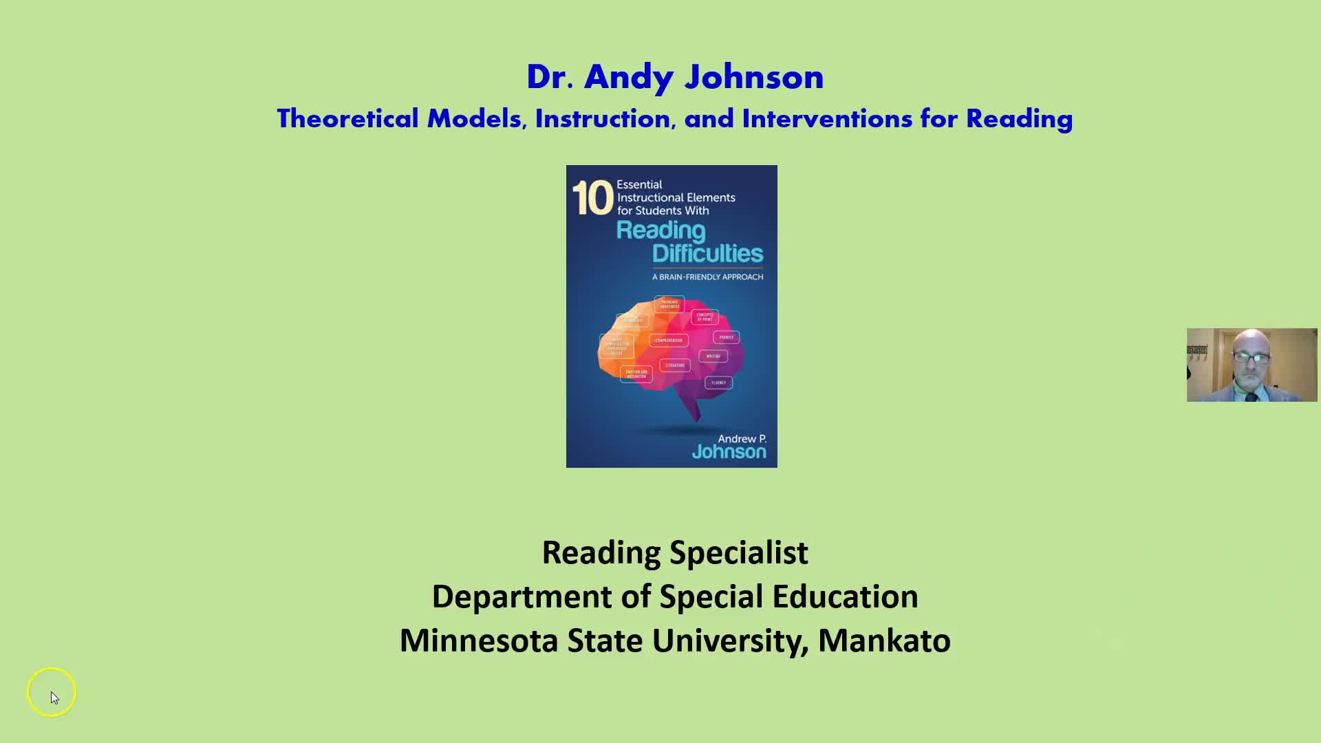 READING: THEORETICAL MODELS, INSTRUCTION, AND INTERVENTIONS