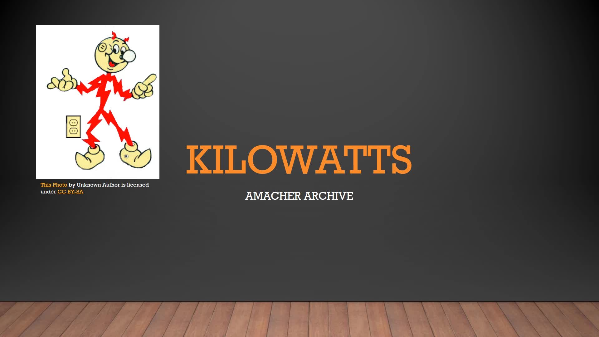 Amacher Archive - Kilowatts