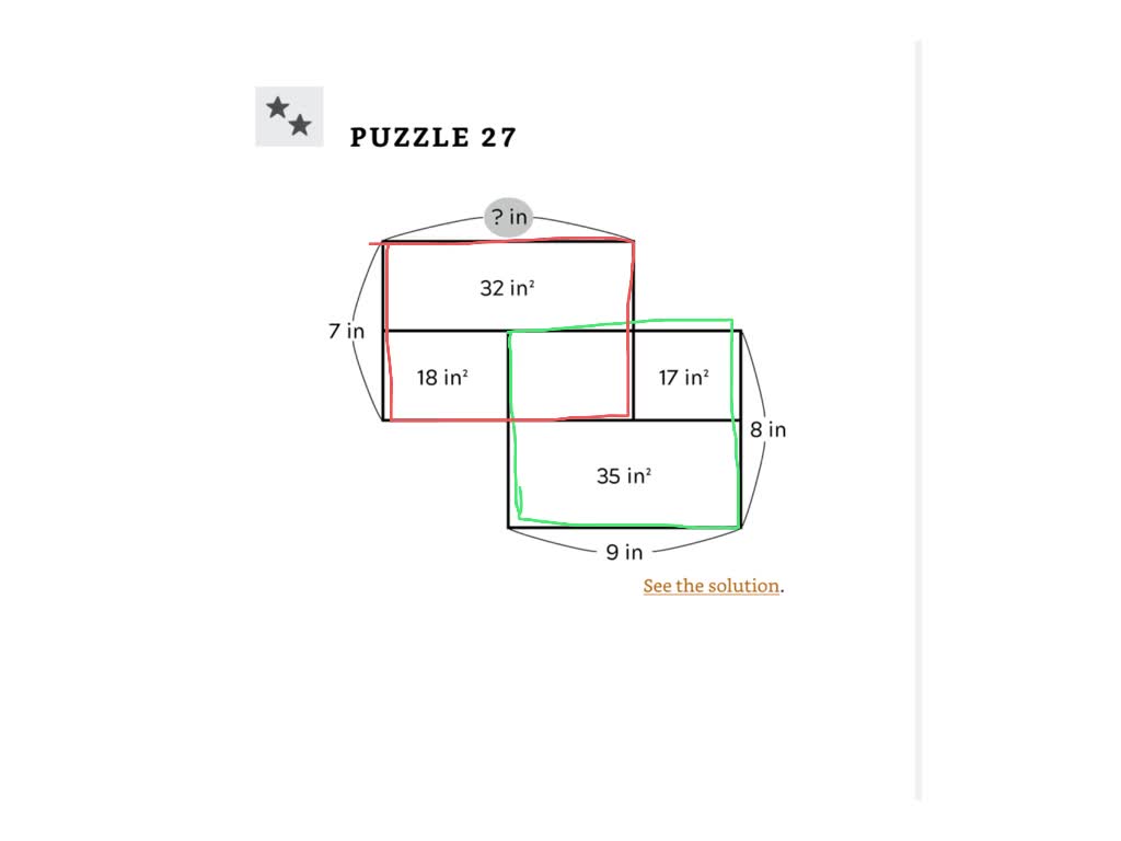 area puzzles - 23-27 solutions