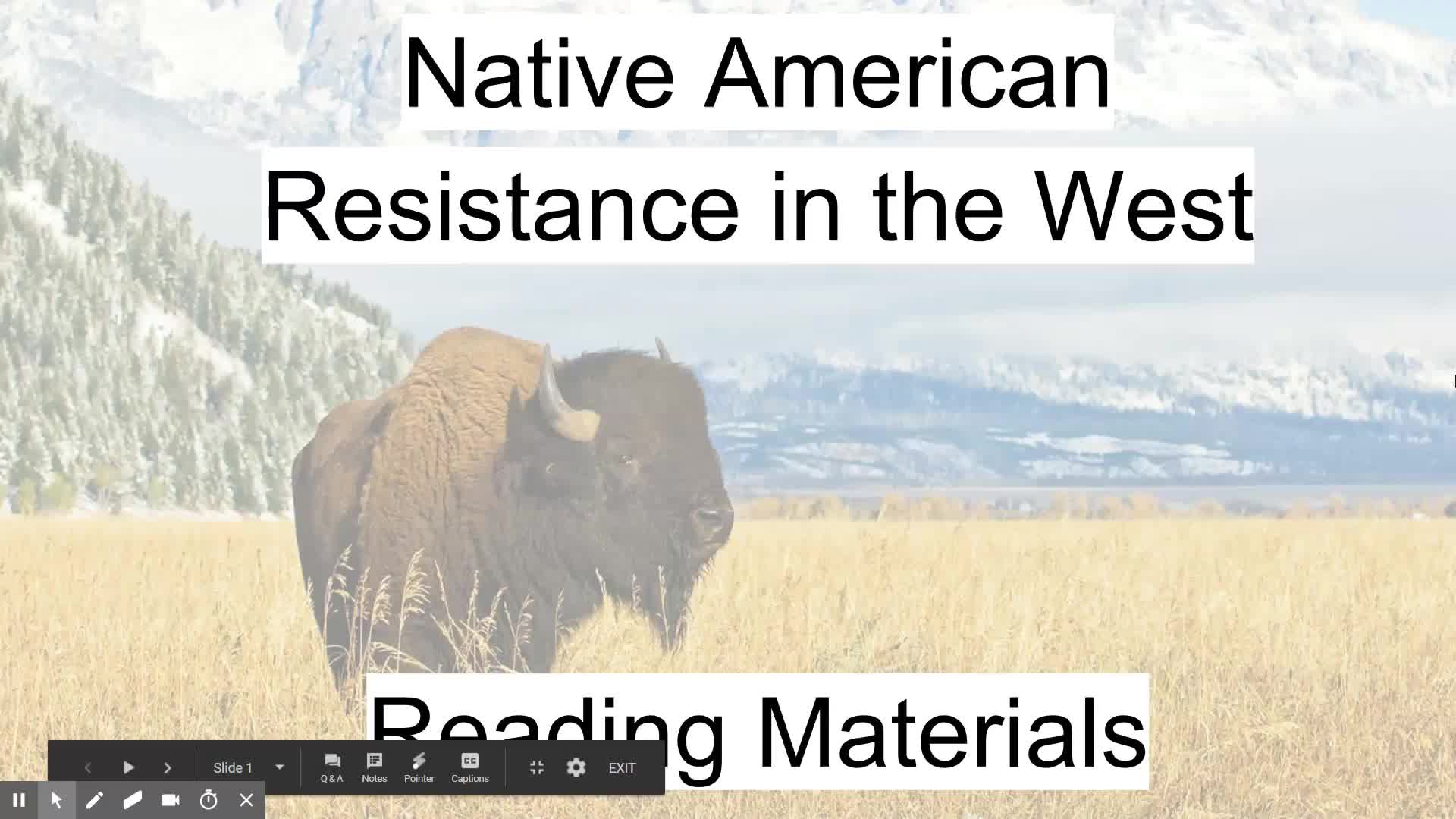 Native American Resistance Read Aloud