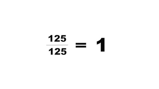 ¿Cuando una fracción es igual a 1?