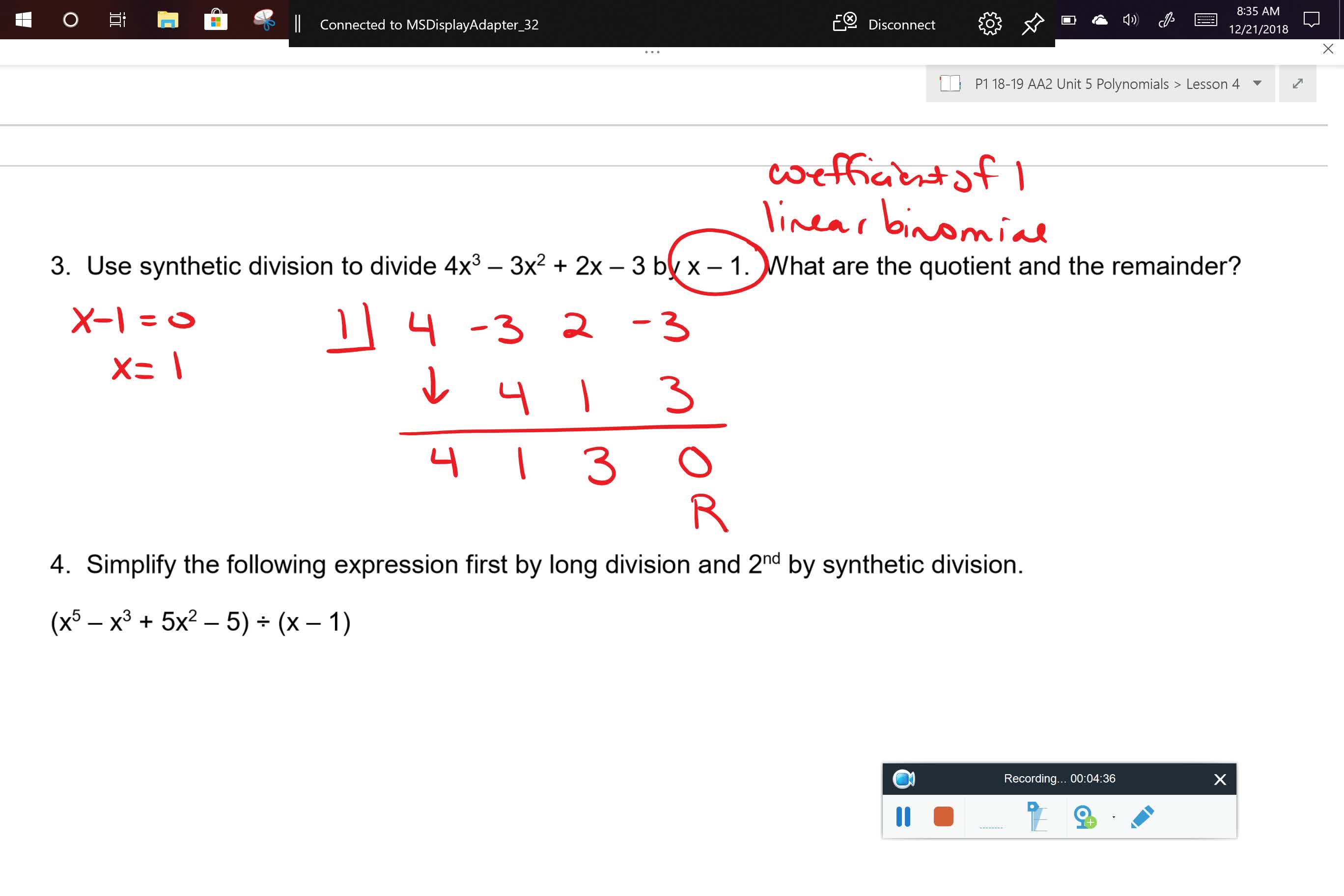 AA2 U5L4 Problem 3