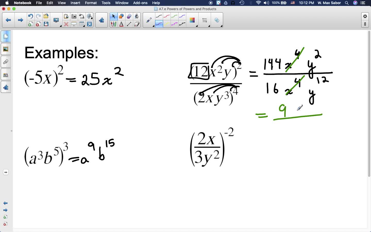 A7.e Powers of Powers and Products