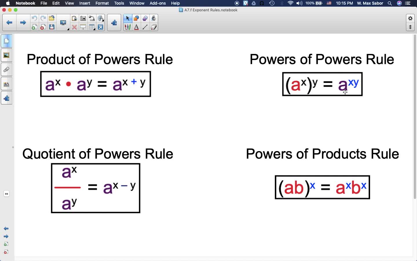 A7.f Exponent Rules