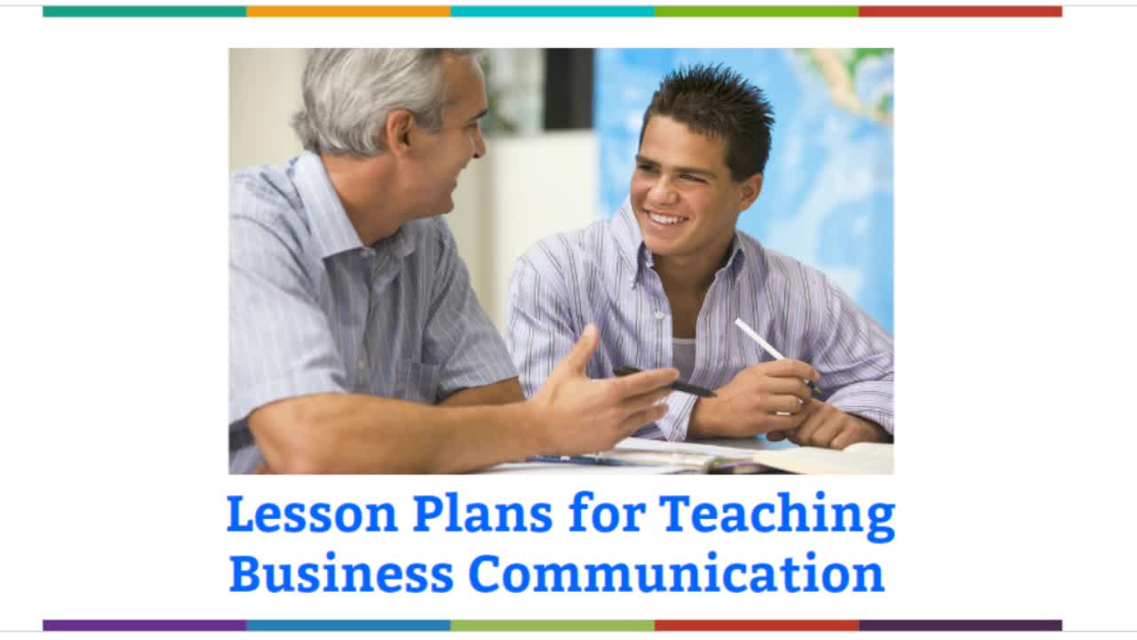Lessons Plans for Teaching Business Communication