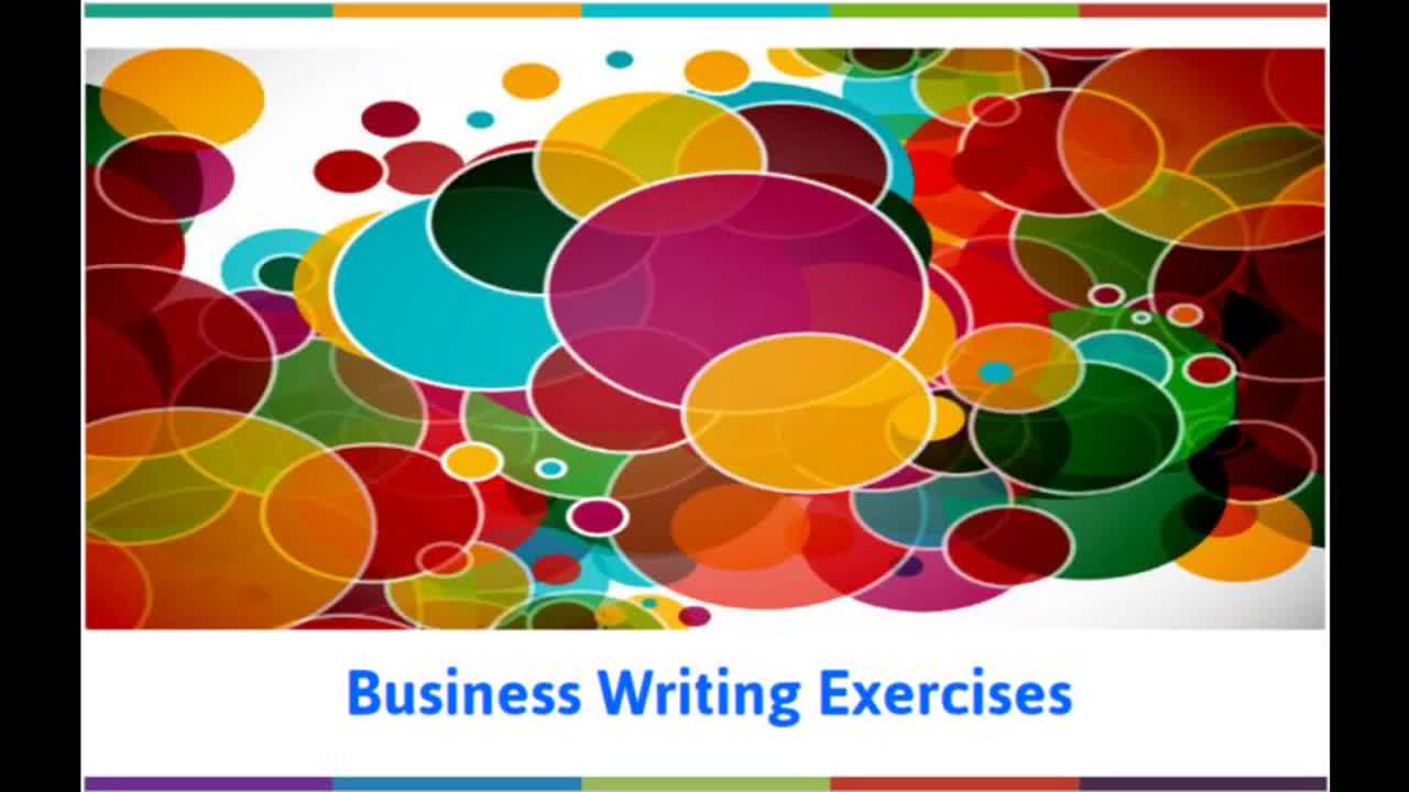Business Writing Exercises