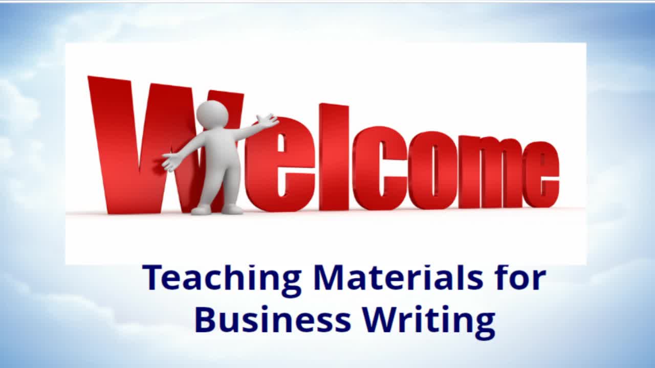 Teaching Materials for Business Writing