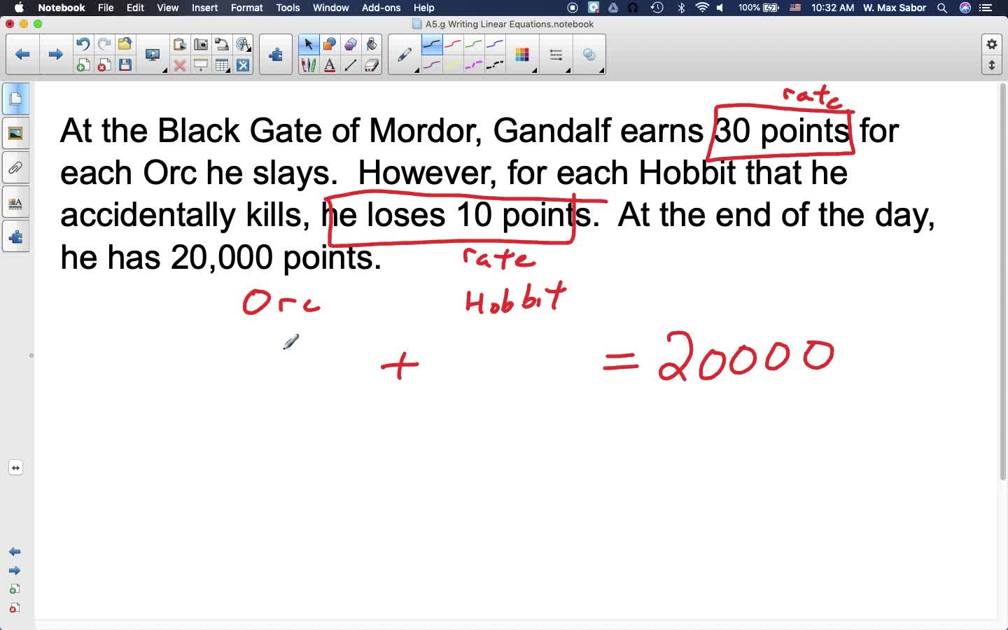 A5.g Writing Linear Equations