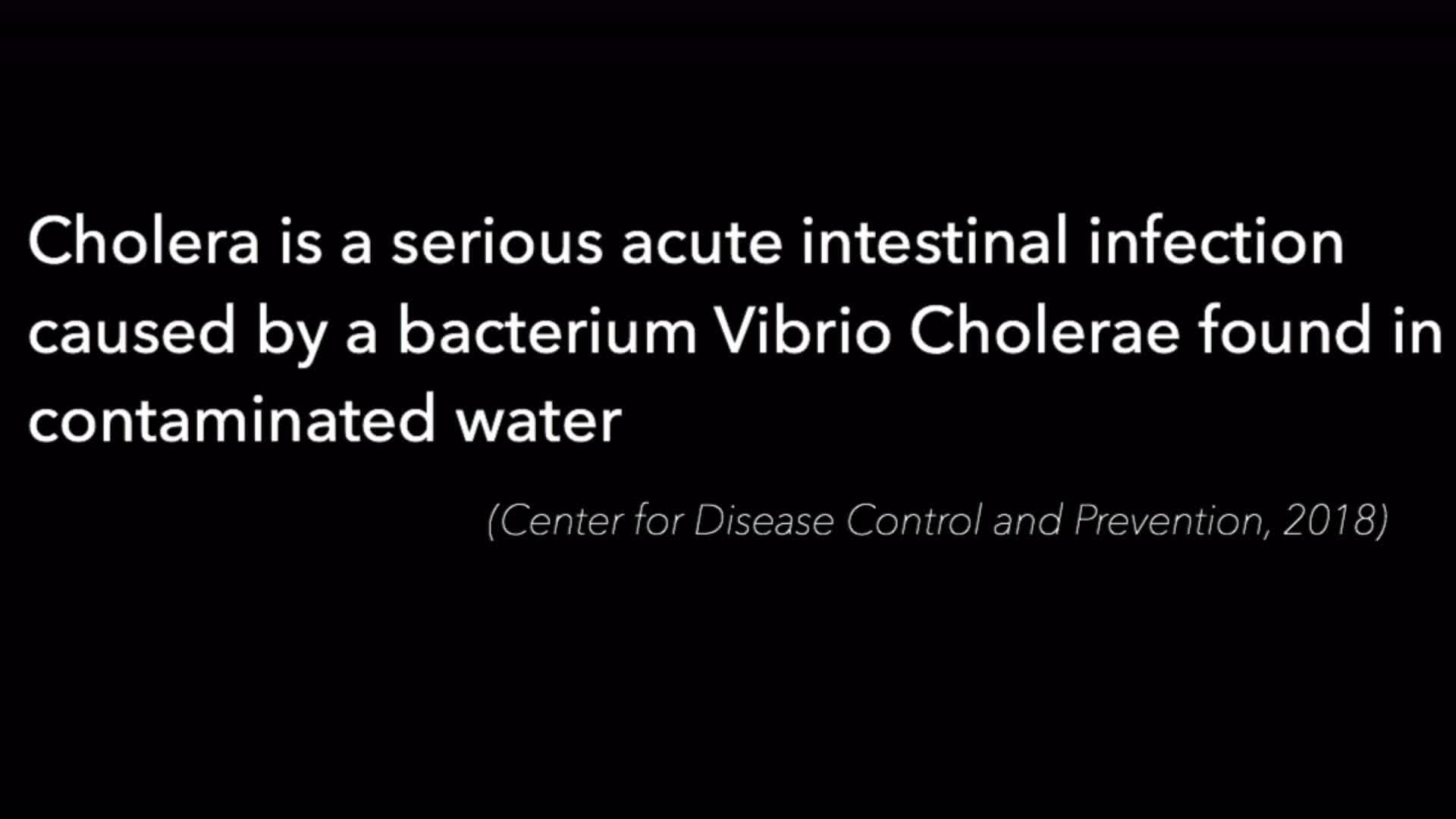 Public Health Service Announcement: Cholera