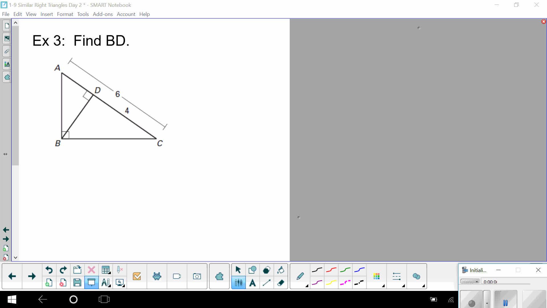 Finding Lengths in Similar Right Triangle - 5 Examples