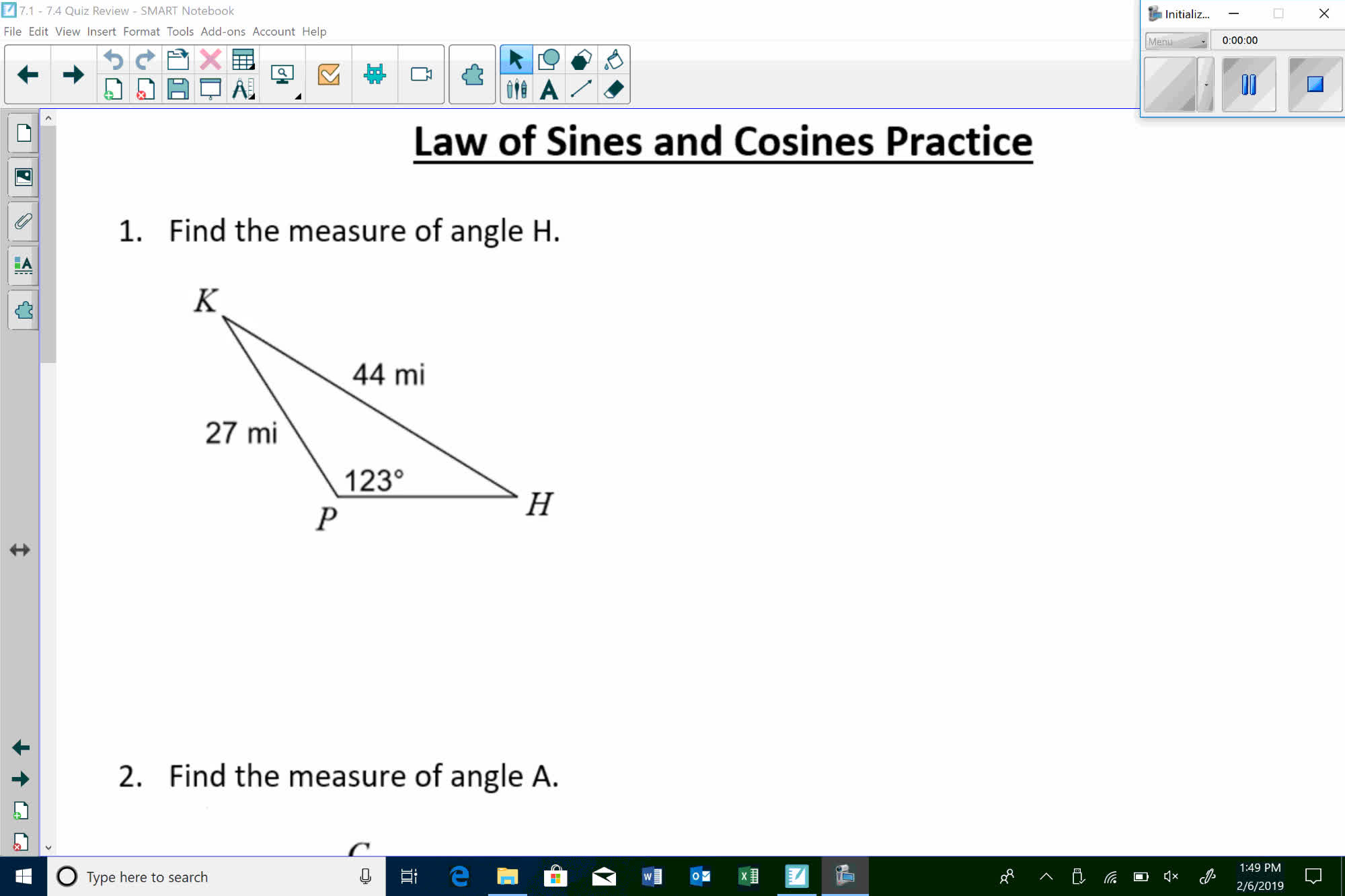 Pre-calc 7.1 - 7.4 Quiz Review