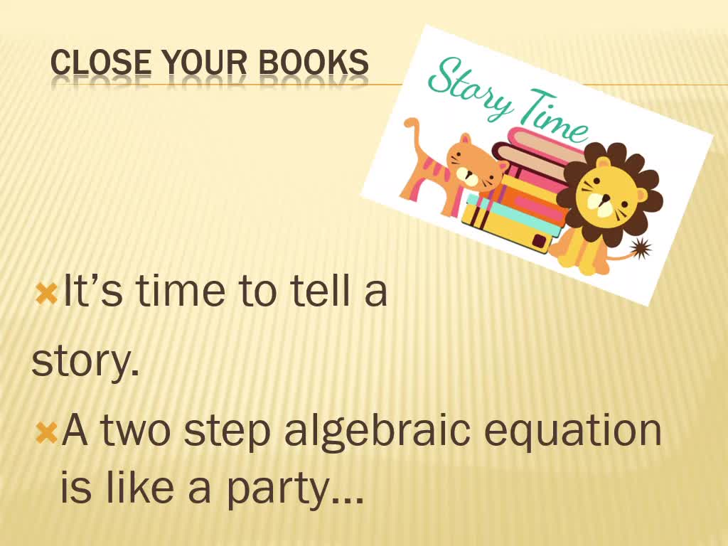 Two Step Equation Party