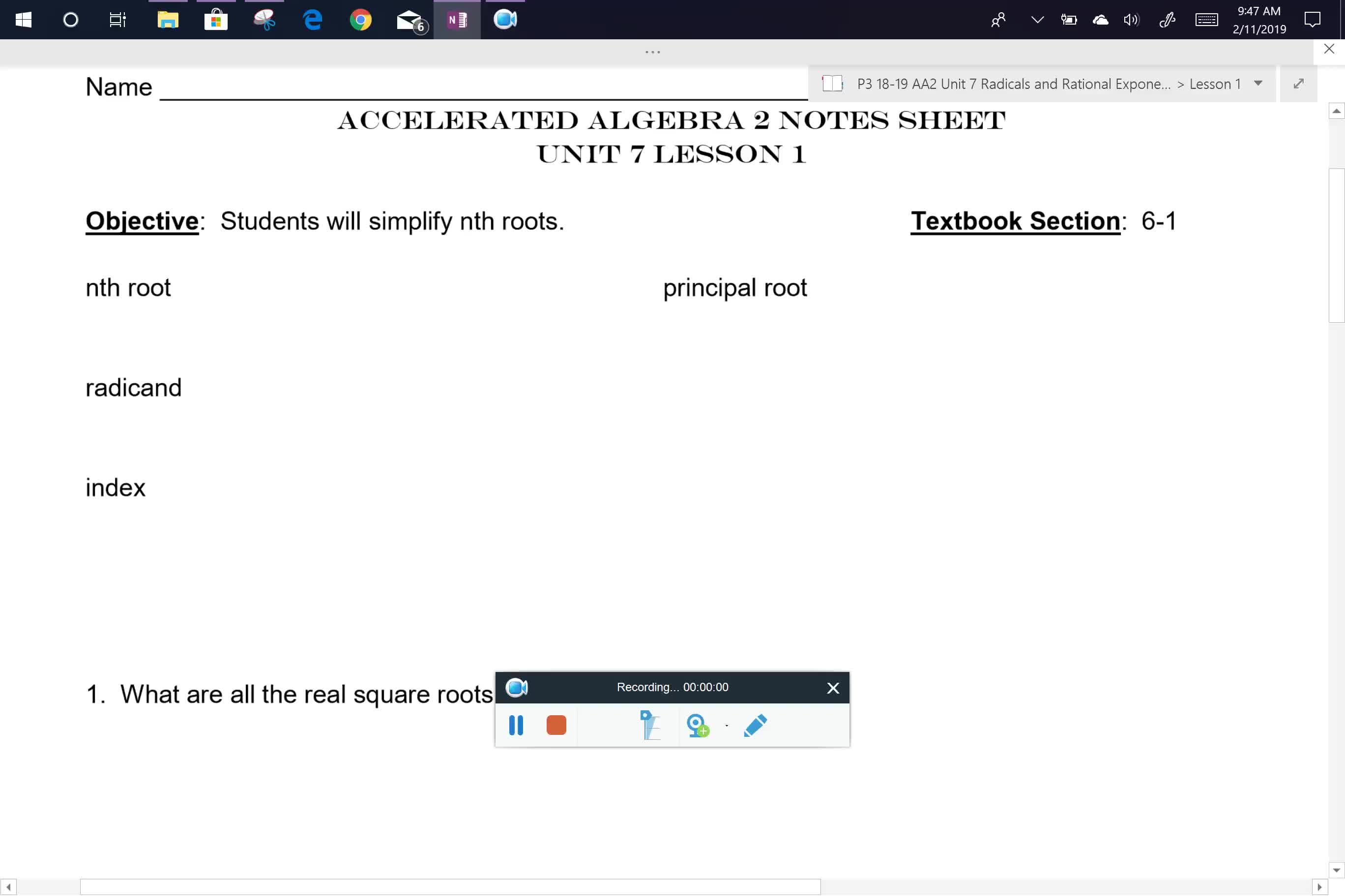 AA2 U7L1 notes period 3