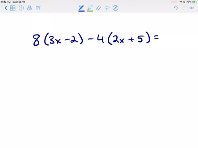 Simplifying Algebraic Expression Utilizing Distributive Property