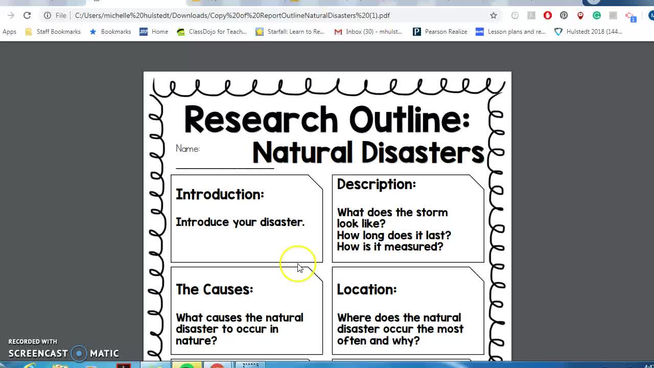 Natural Disaster Unit Final Project