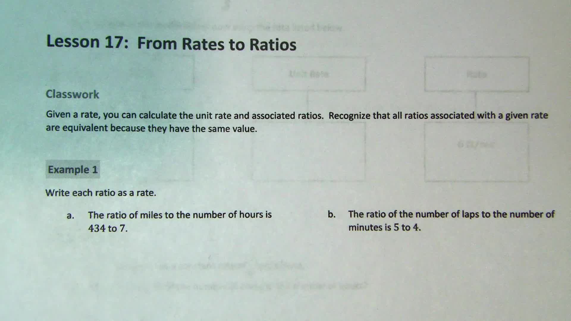 Grade 6 - Module 1 - Lesson 17