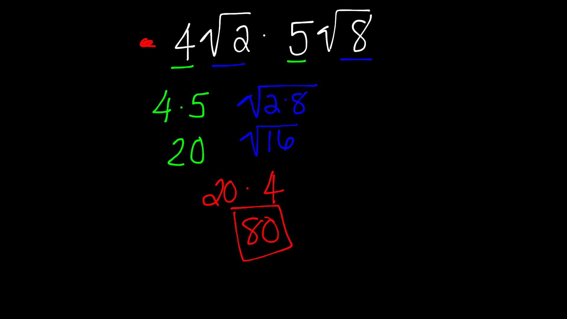 Multiplication and  Division Properties of Square Roots