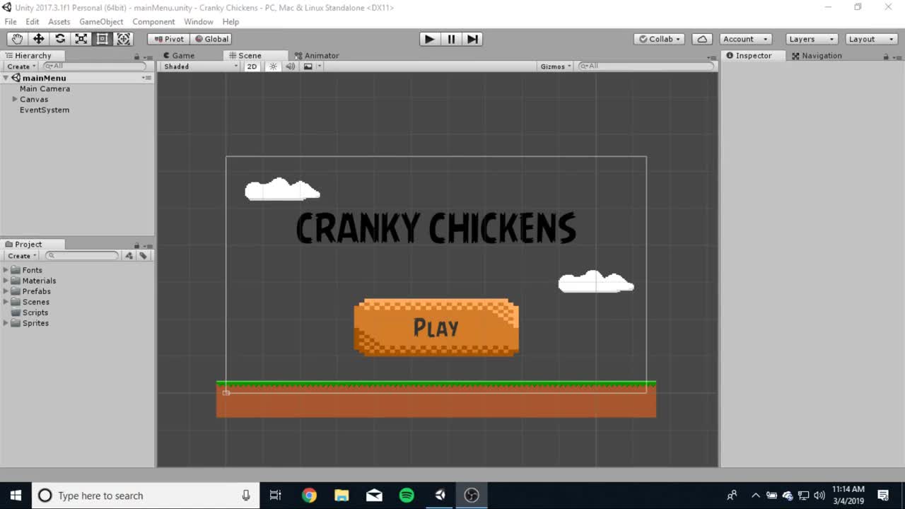 Cranky Chickens - Part 1 - Button Manager