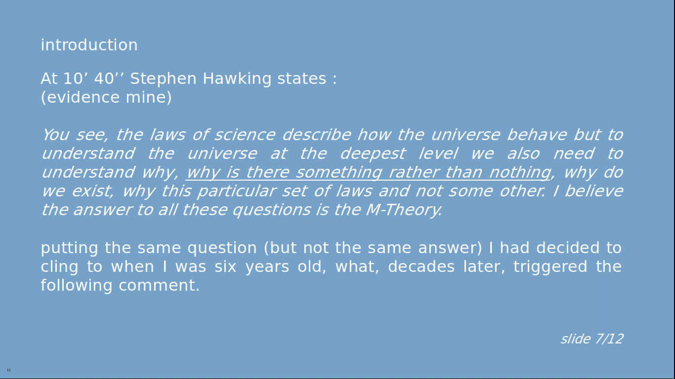 milcoms yt Stephen Hawking on black holes by The Guardian