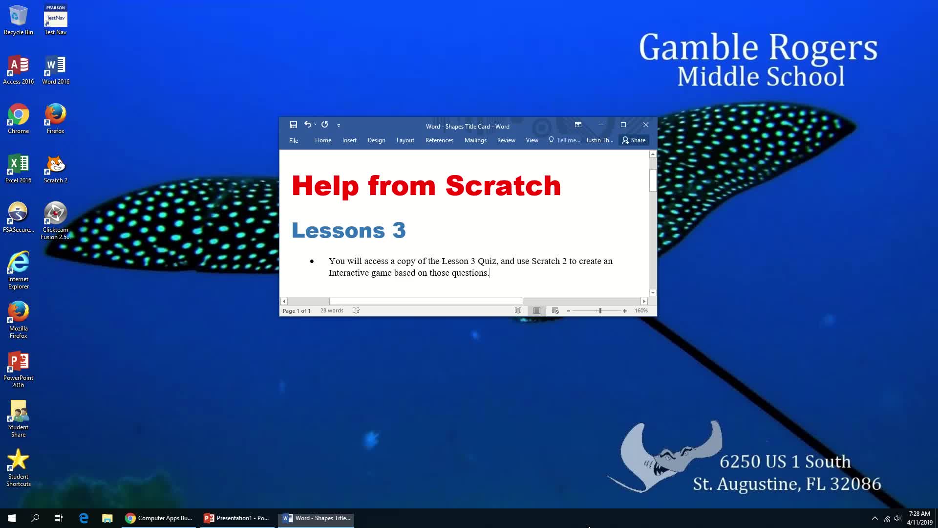 Help from Scratch Video