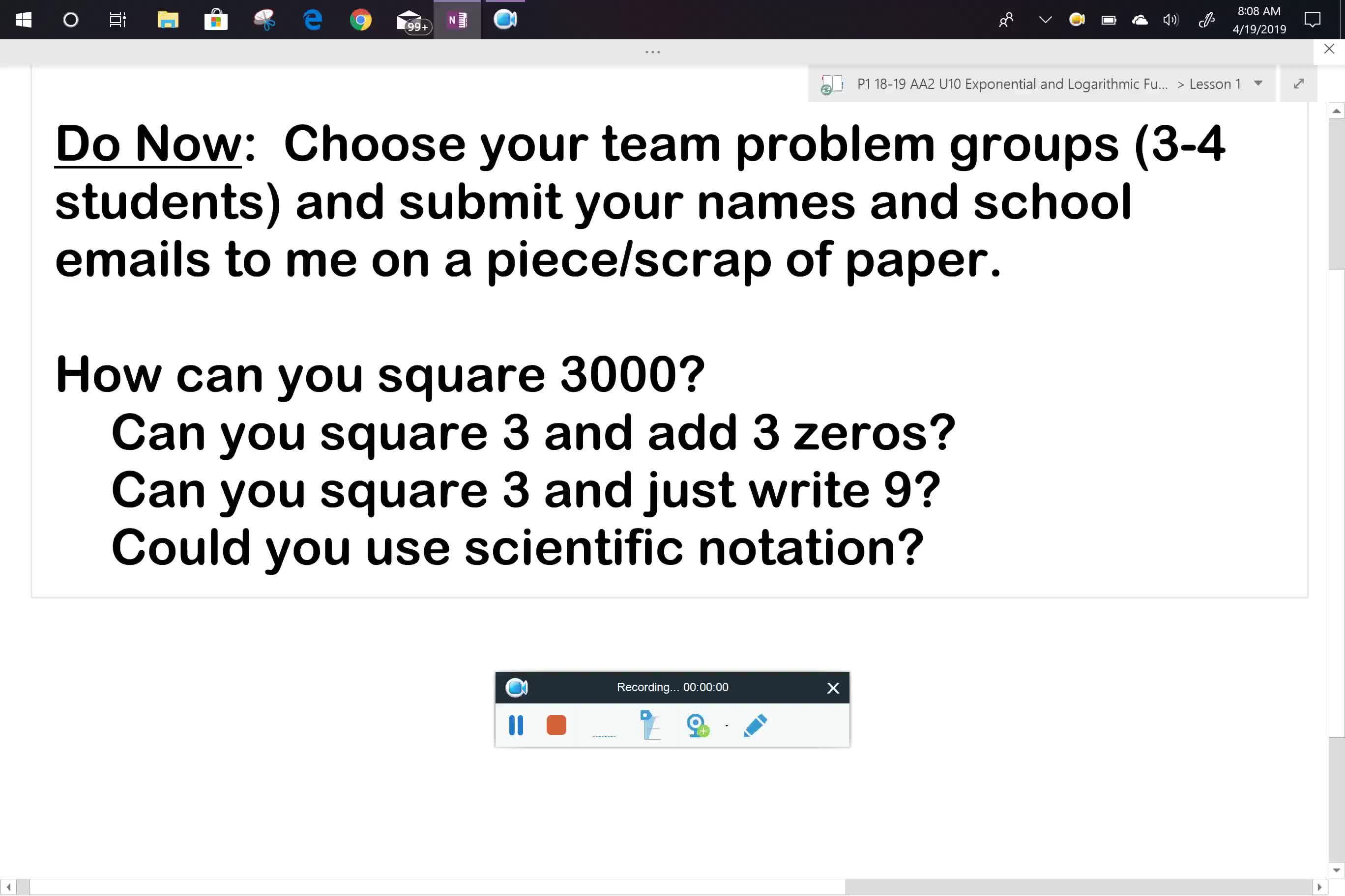 P1 U10L1 Order of Magnitude Discussion