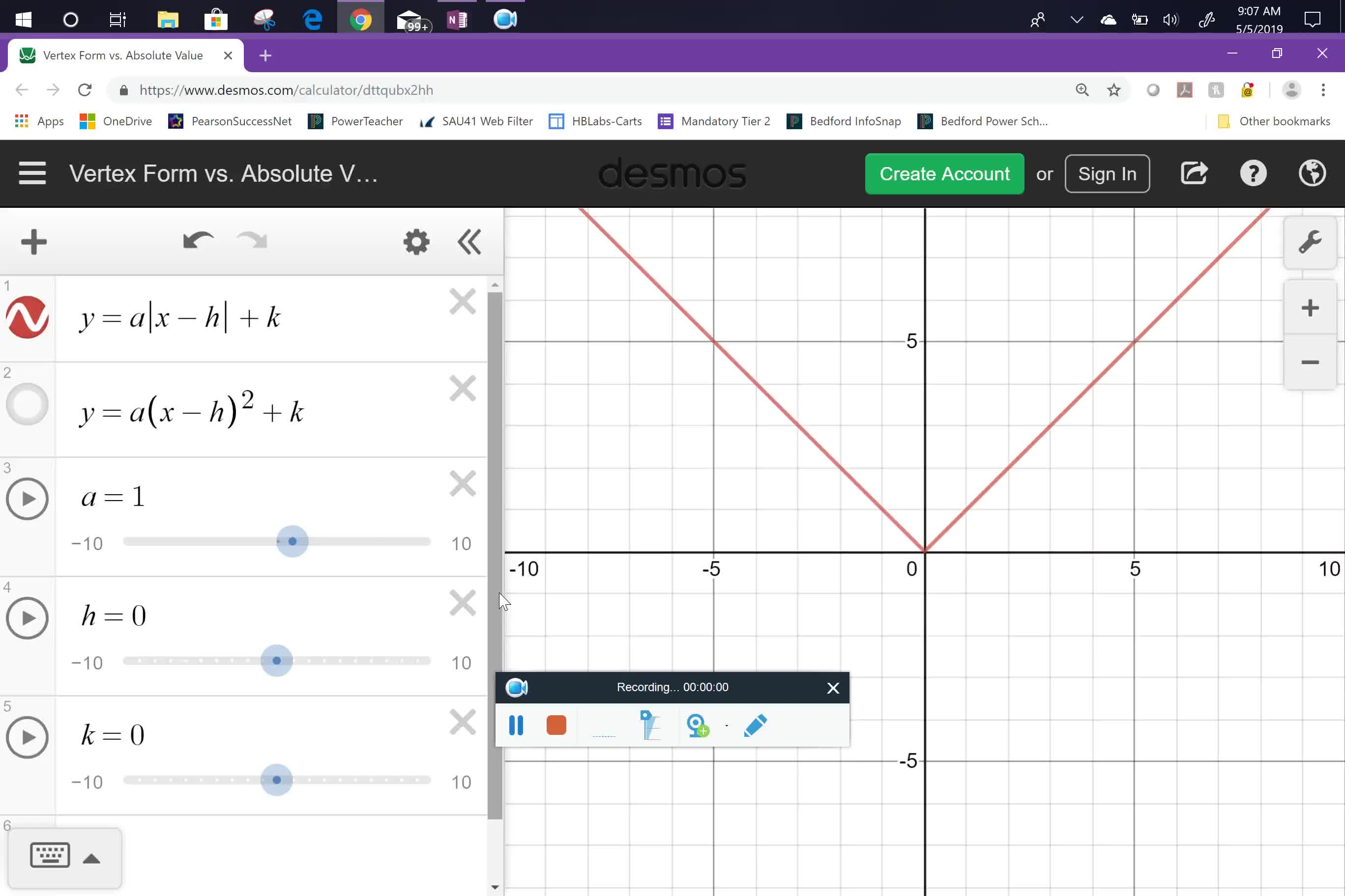 A1 U10L3 Desmos Demonstration