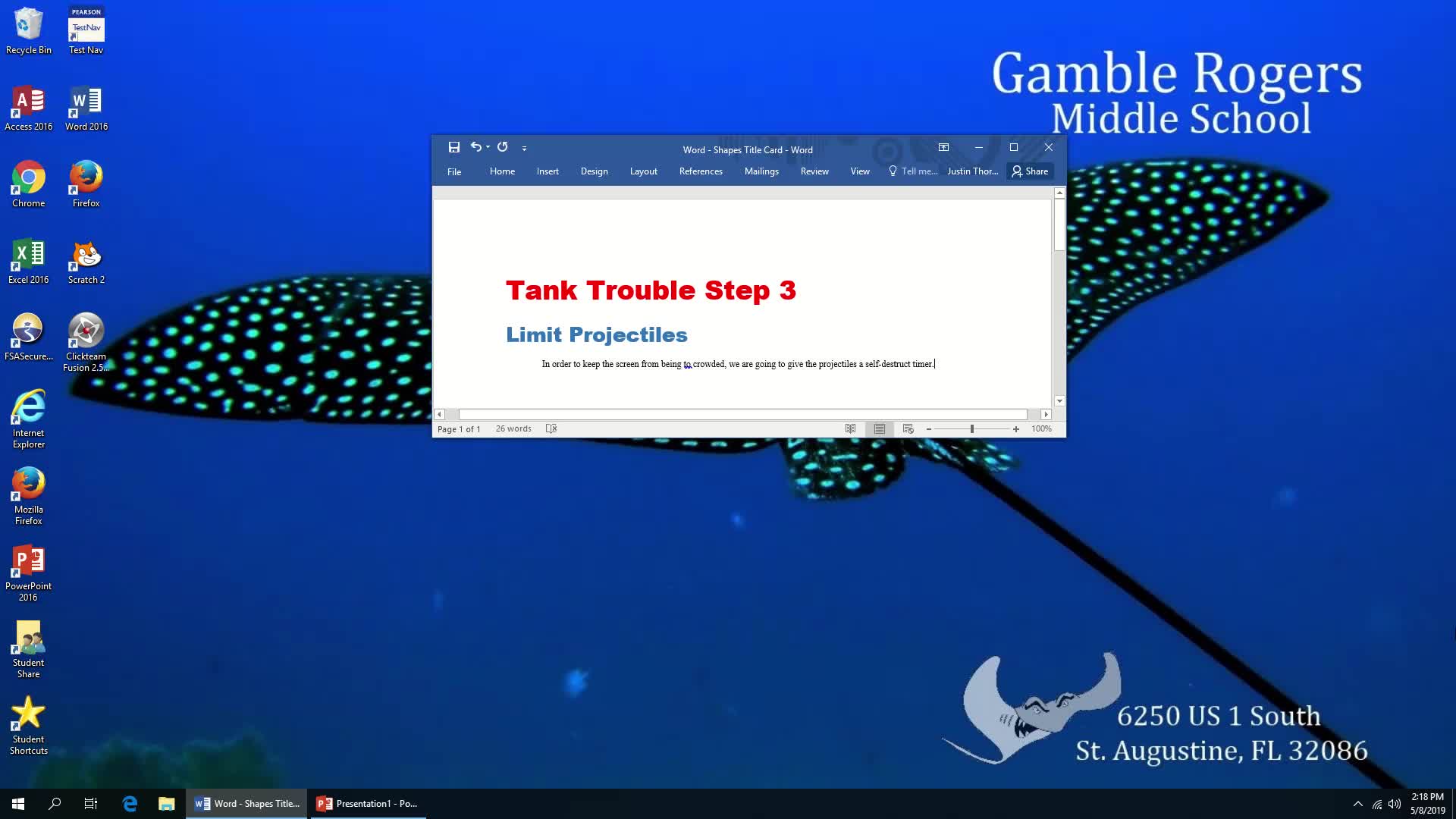 Tank Trouble Step 3 - Limit Projectiles